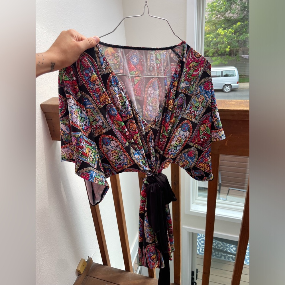 Blackmilk (M) Zelda stained glass slinky playsuit
